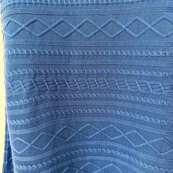 Julie Brown NYC Blue and Teal Knit Dress, Sleeveless, Mid length - Picture 5 of 7